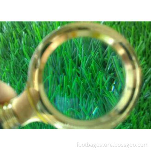 50mm Bicolor Football Artificial Grass Diamond Shape For Fu